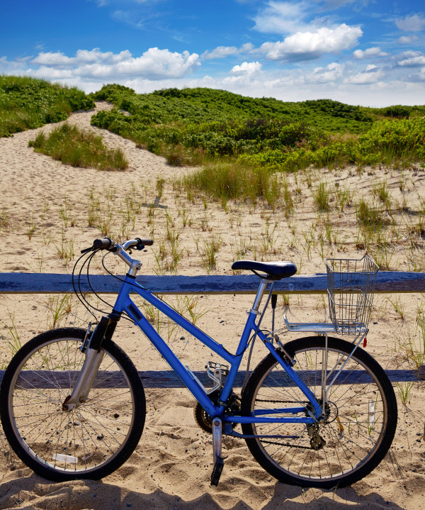 Photo of bicycle on sand